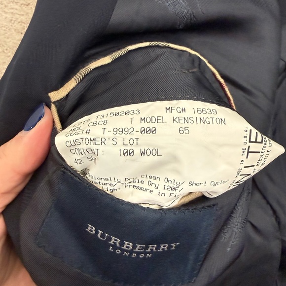 Vintage Burberry Blazer T Model Kensington - Picture 5 of 6